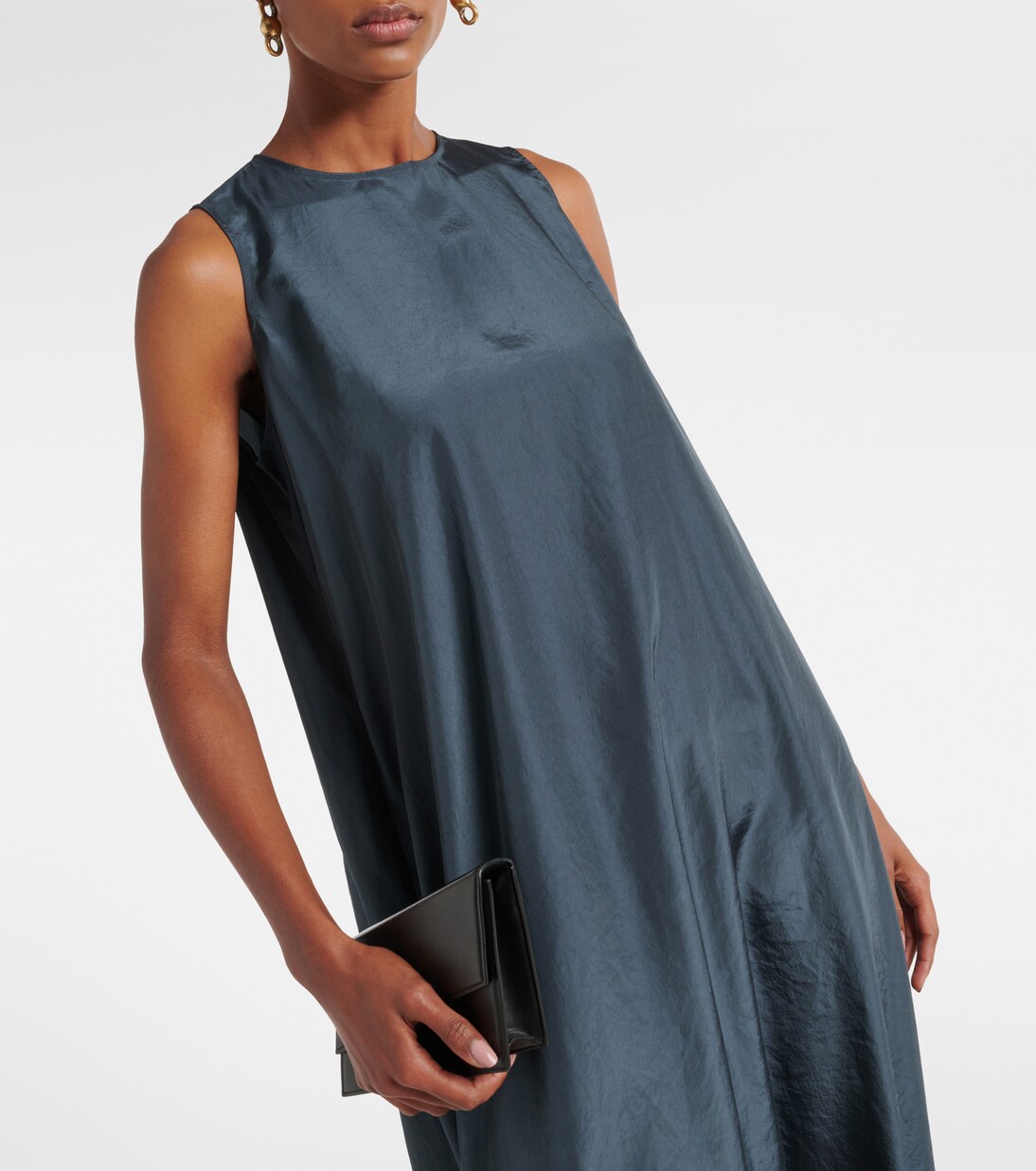 Robe asymétrique en satin | Acne Studios