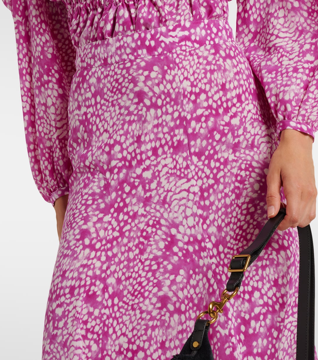 Bedruckter Maxirock Hortensia aus einem Seidengemisch | Isabel Marant