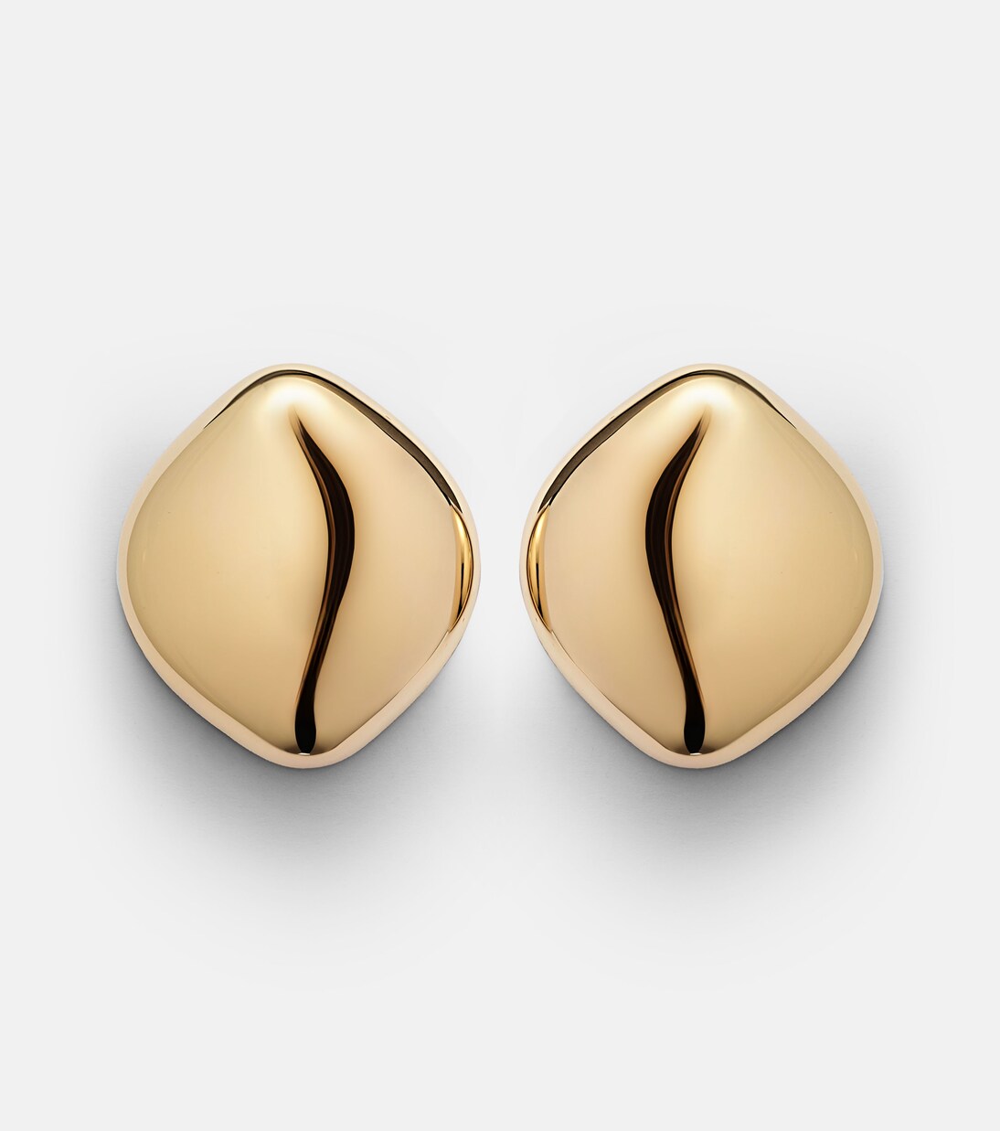 Puffy Cushion 10kt gold-plated earrings | Jennifer Fisher