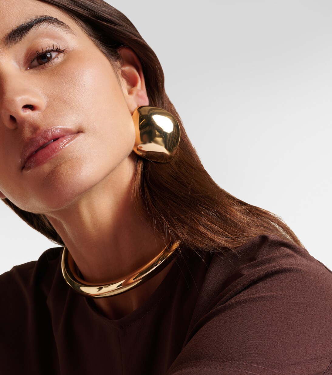 Puffy Cushion 10kt gold-plated earrings | Jennifer Fisher