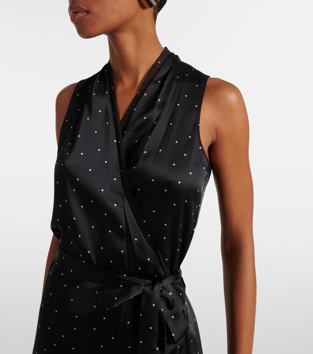 Robe portefeuille à pois | Vince