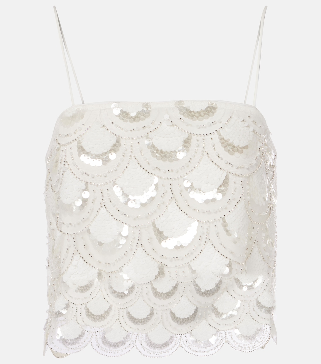 Cropped-Top mit Pailletten | Rotate