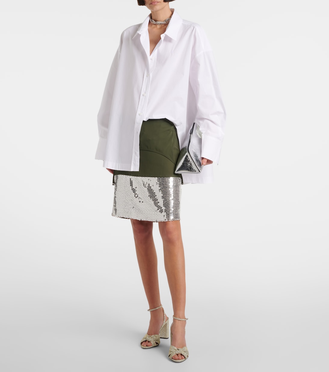 Sandalen Nina 85 aus Tweed | Aquazzura