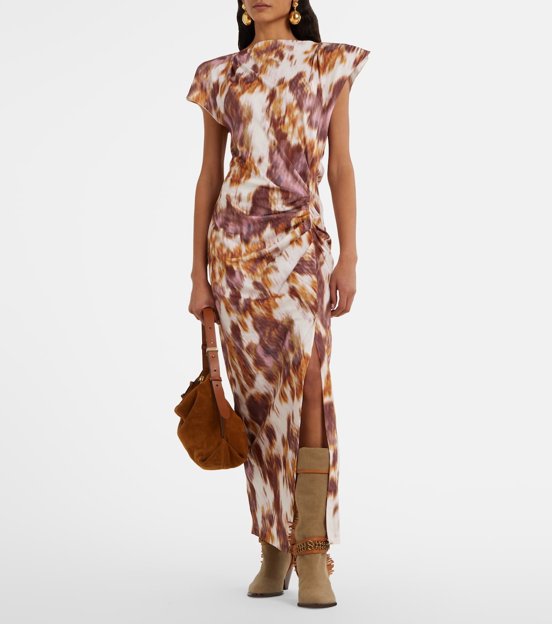 Nadela printed cotton jersey maxi dress | Marant Etoile
