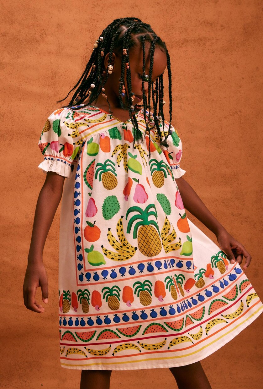 Lenço Frutaria printed cotton dress | Fábula