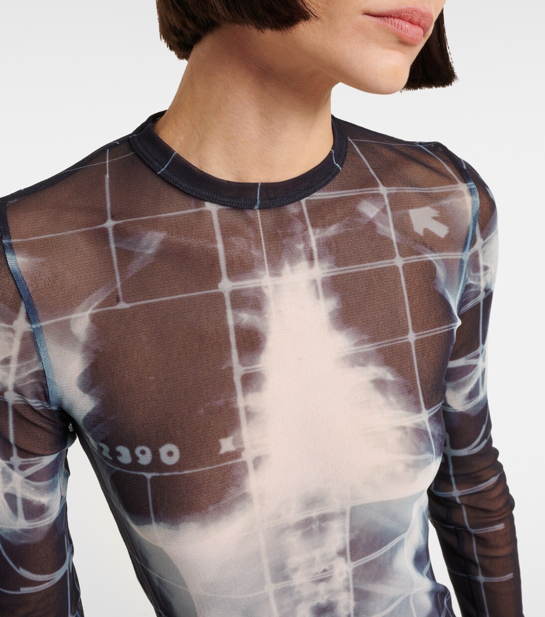 Robe longue Squeletor en tulle | Jean Paul Gaultier