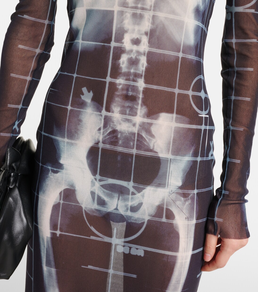 Robe longue Squeletor en tulle | Jean Paul Gaultier