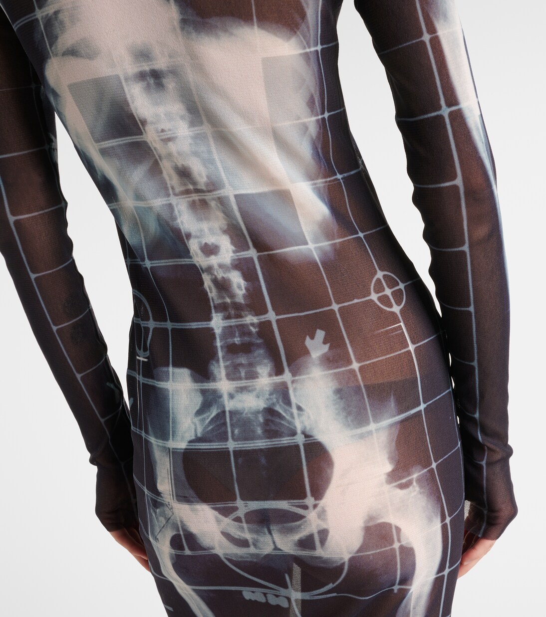 Robe longue Squeletor en tulle | Jean Paul Gaultier