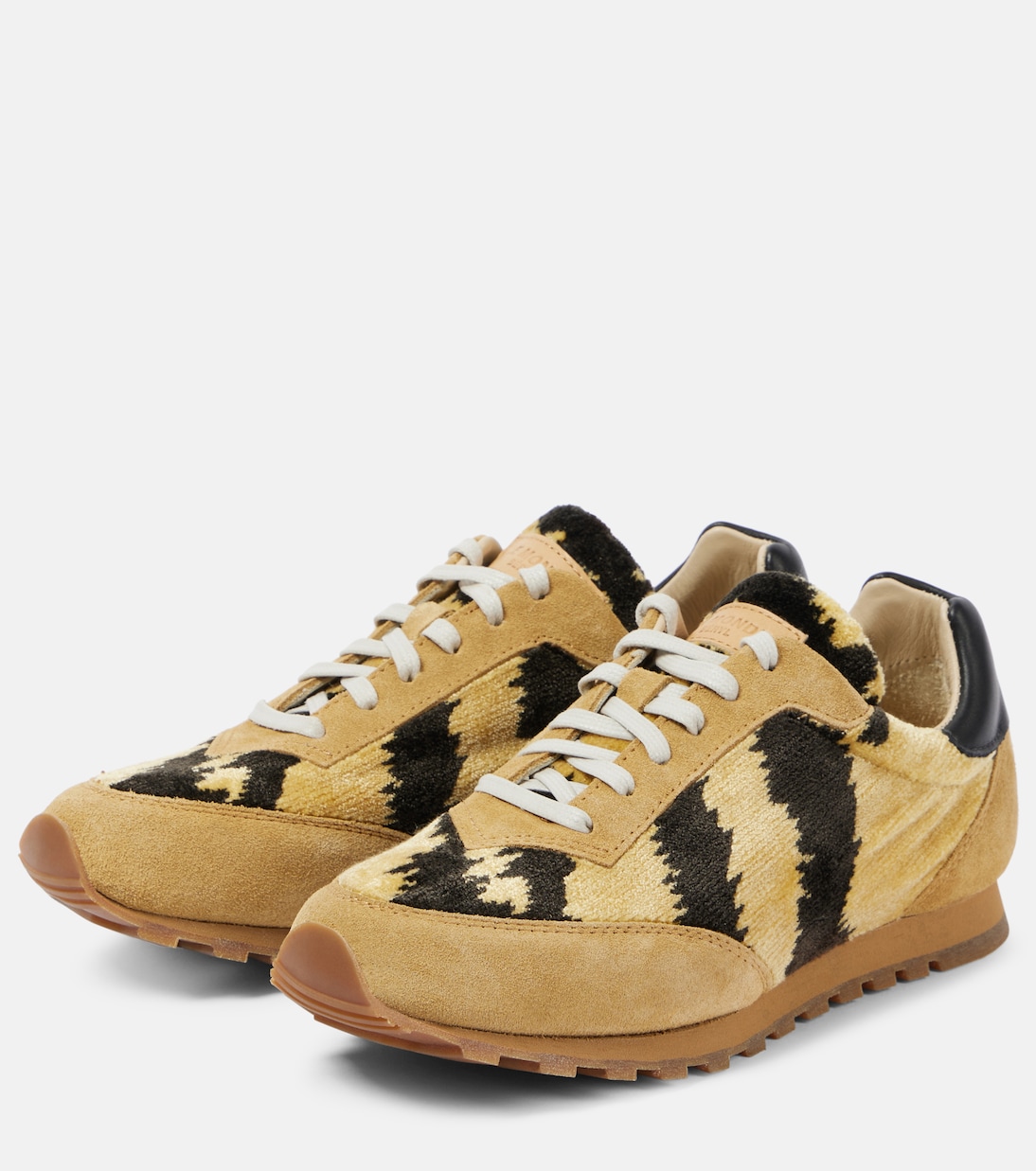 Sneakers Slim Runner aus Samt und Veloursleder | Le Monde Béryl