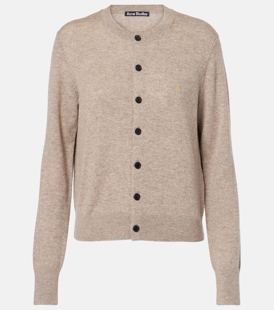 Cardigan Keny Face en laine | Acne Studios