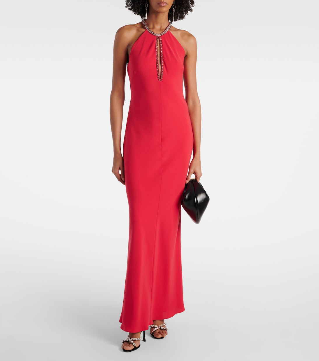 Fernet halterneck cady gown | Max Mara