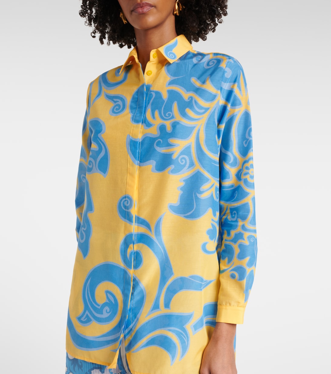 Bedrucktes Hemd aus Baumwolle und Seide | Etro