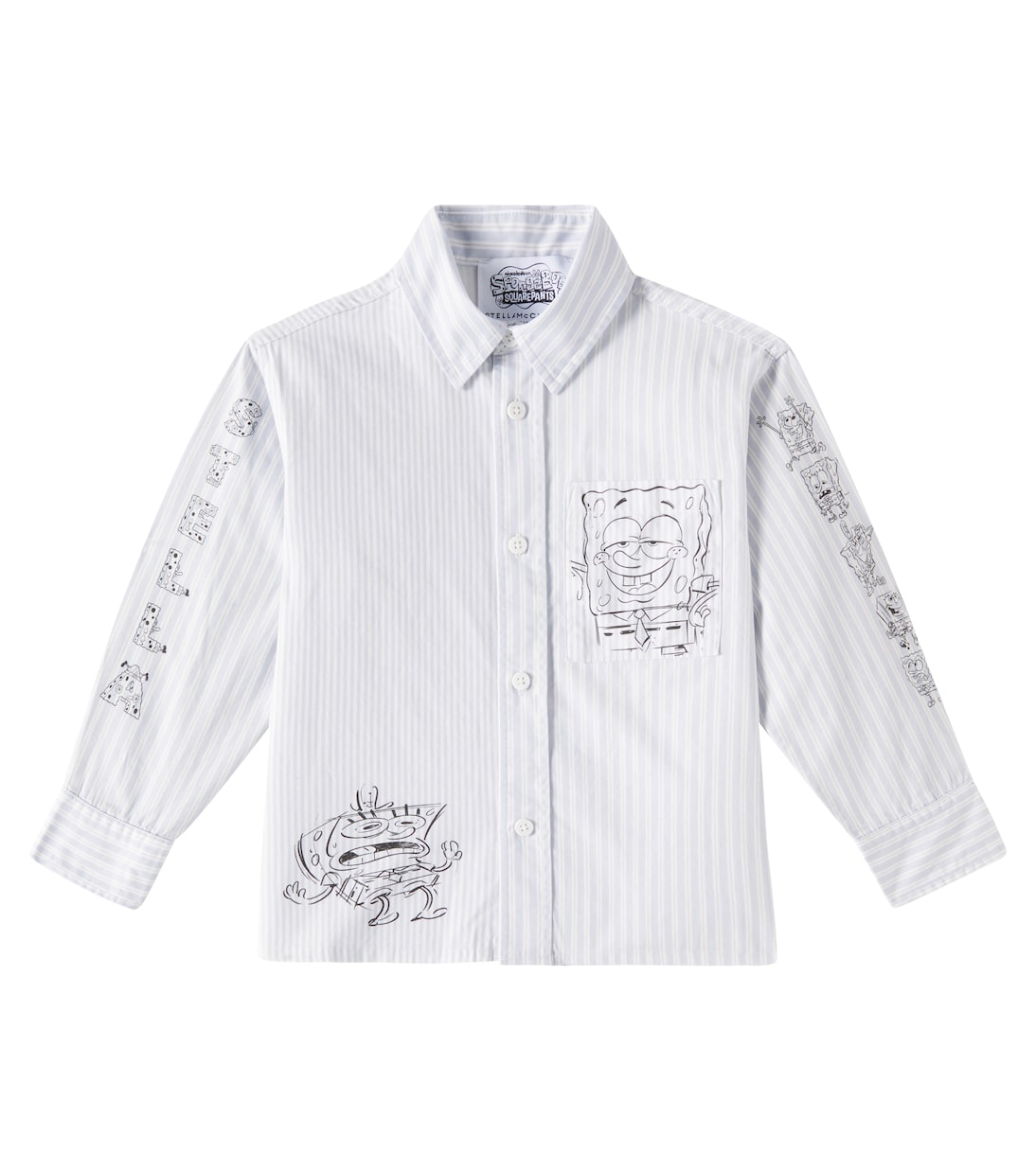 x SpongeBob SquarePants cotton shirt | Stella McCartney Kids