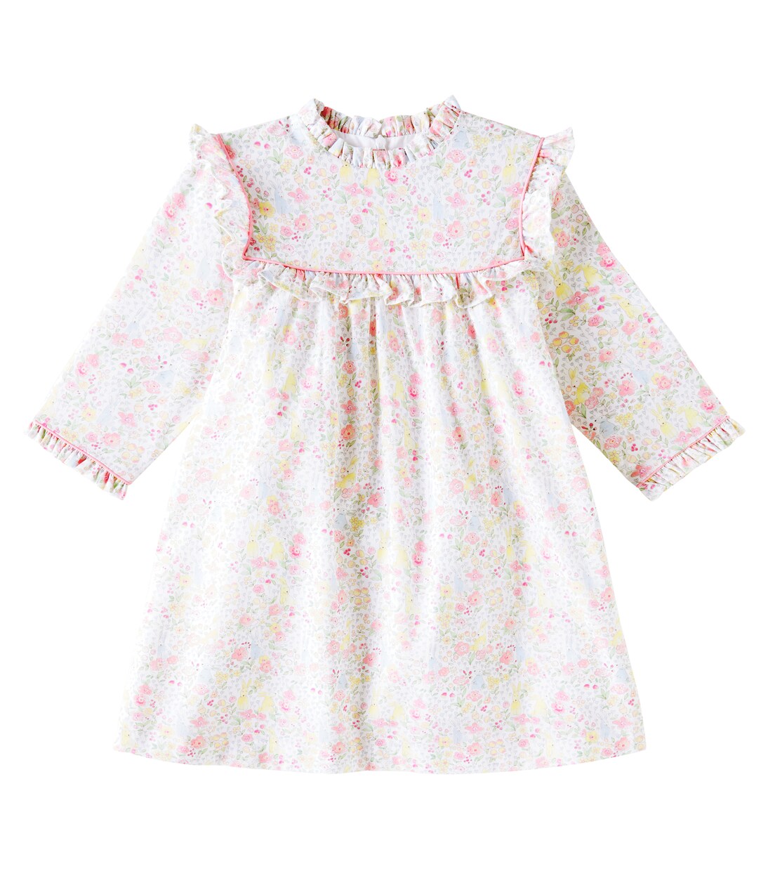Cuadras printed ruffled cotton dress | La Coqueta