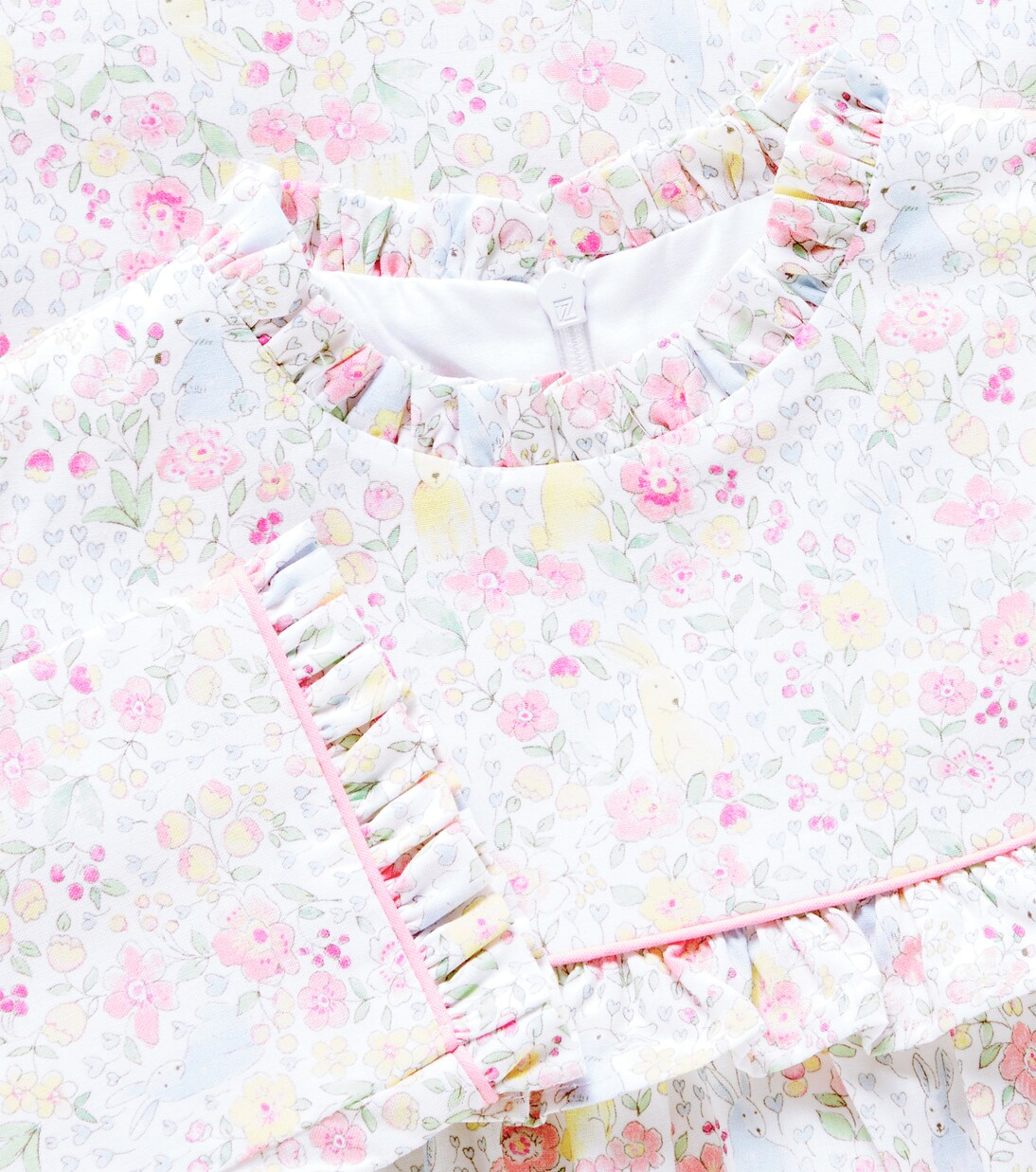 Cuadras printed ruffled cotton dress | La Coqueta