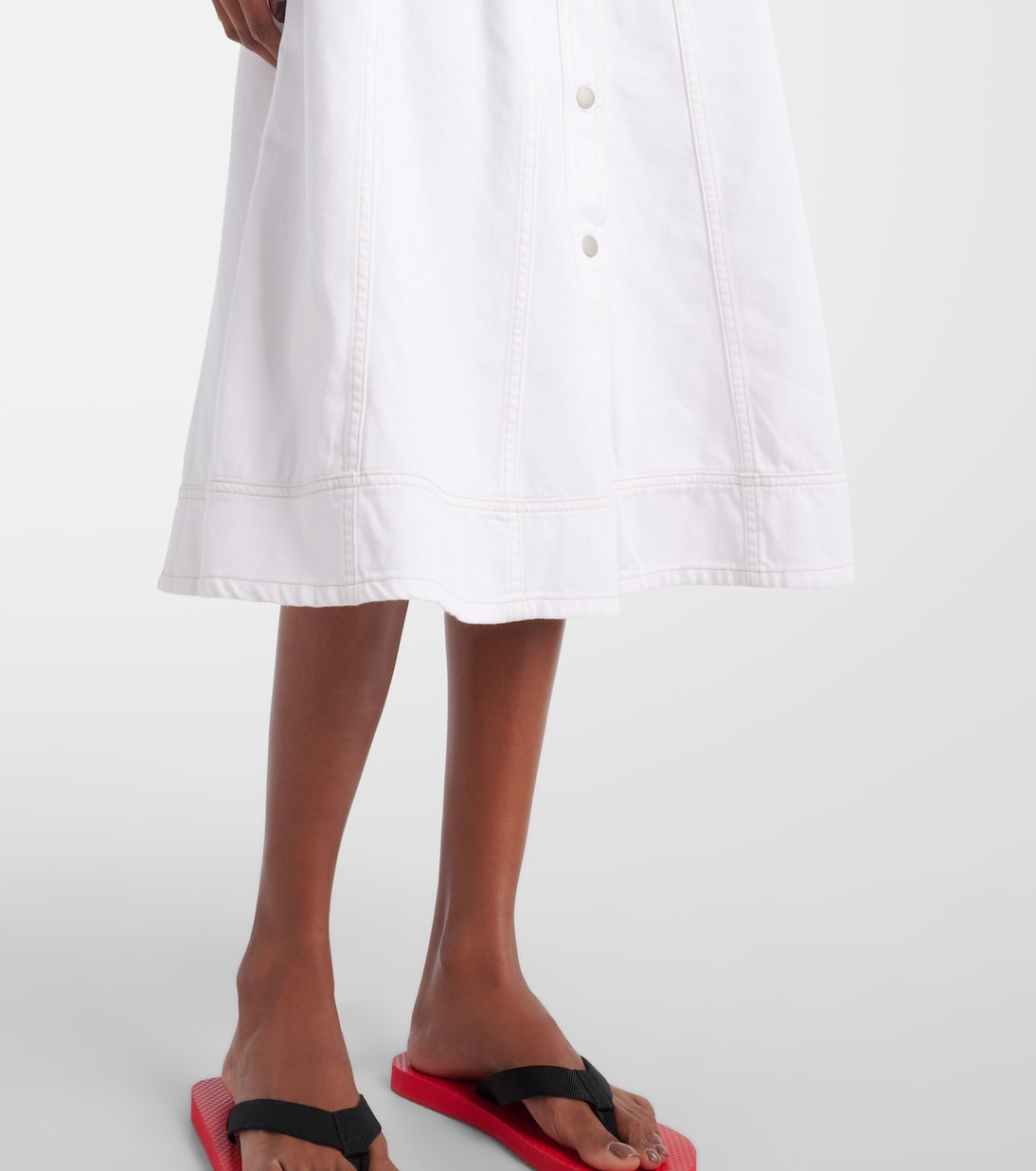 Saint Raphael denim midi dress | AG Jeans