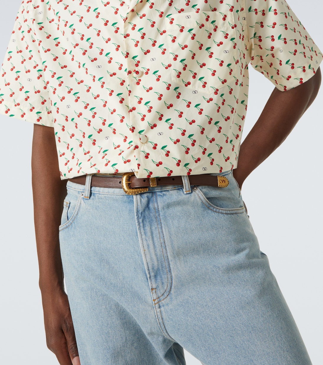 Gürtel VLogo aus Leder | Valentino Garavani