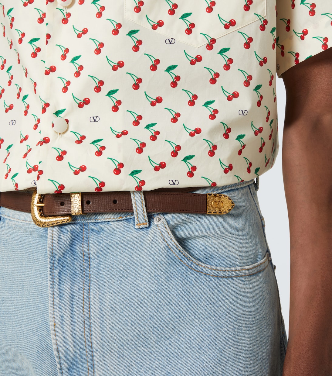 Gürtel VLogo aus Leder | Valentino Garavani