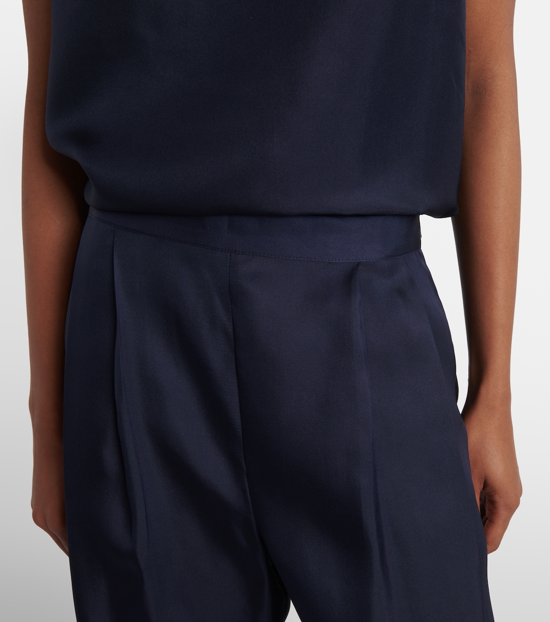 Pantalon ample Isola en soie | Asceno