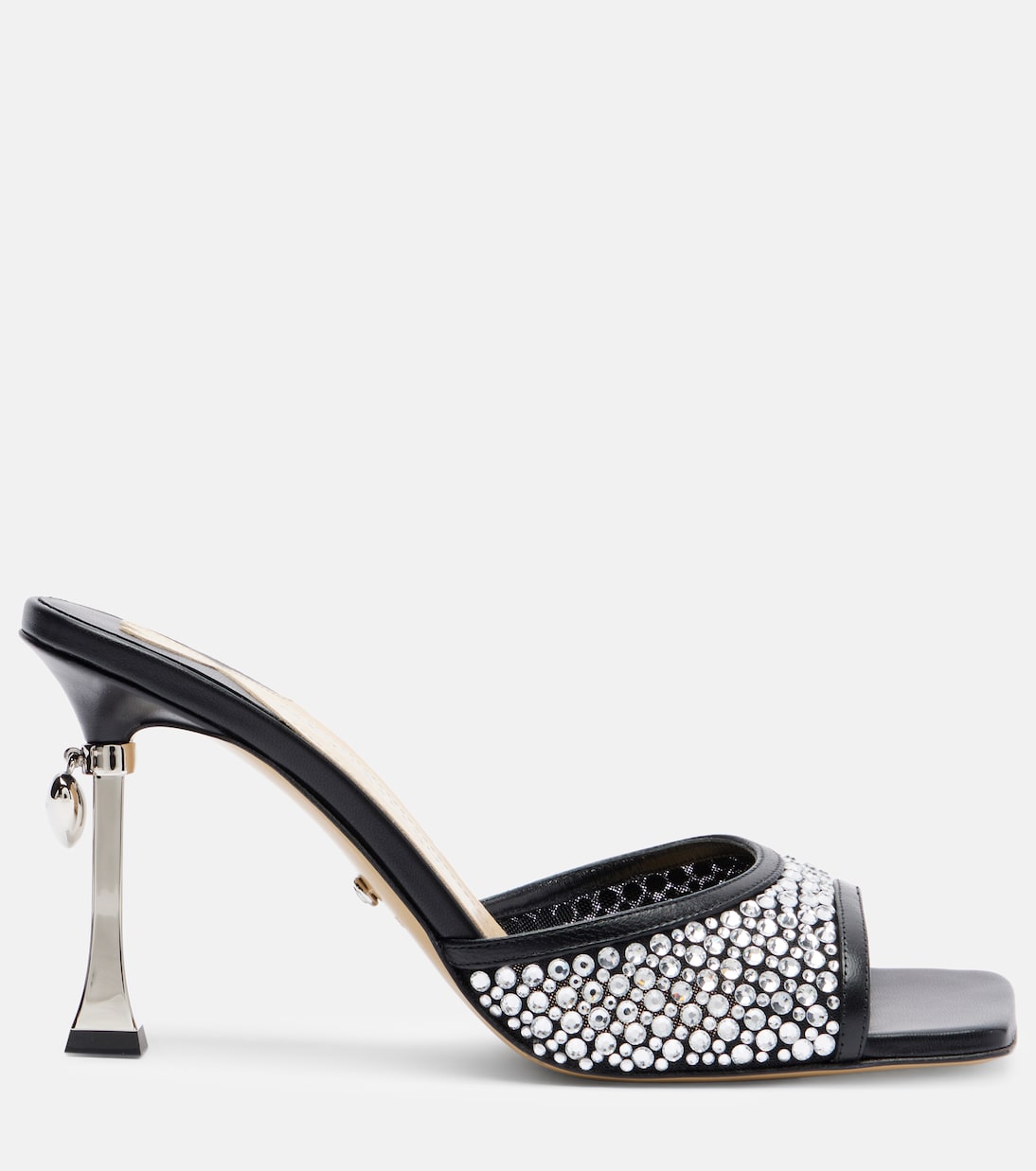 Pantoletten Puffy Heart Ring 95 mit Kristallen | Mach & Mach