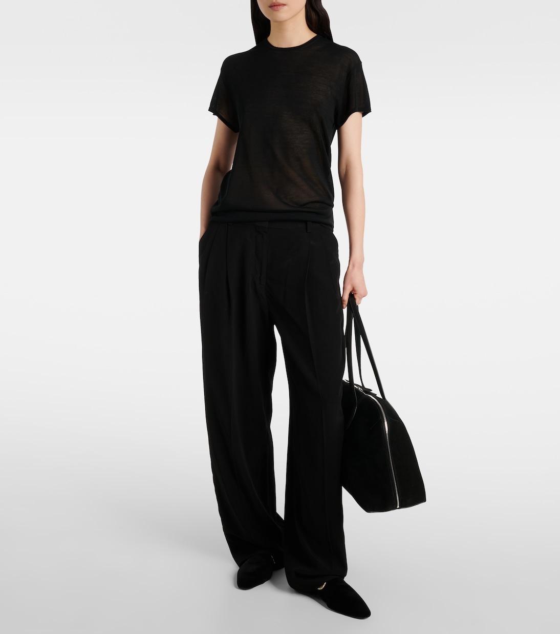 Camiseta de punto de seda | Toteme