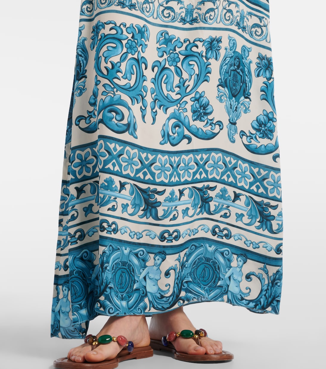 Maxikleid aus Satin | Adriana Degreas