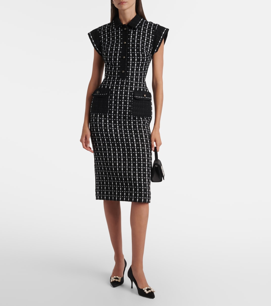 Midikleid aus Tweed | Elie Saab