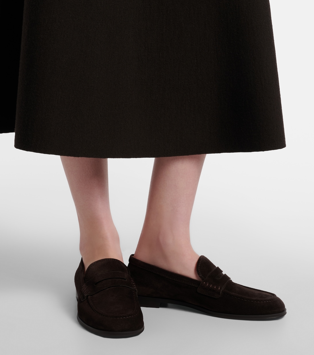 Mokassins Georgie aus Veloursleder | Gianvito Rossi