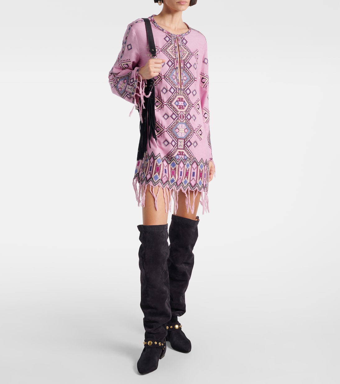 Overknee-Stiefel Selize aus Veloursleder | Isabel Marant