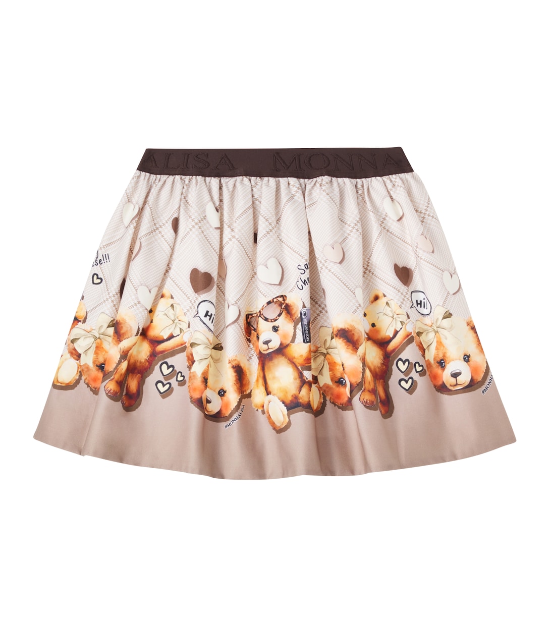 Printed cotton-blend skirt | Monnalisa