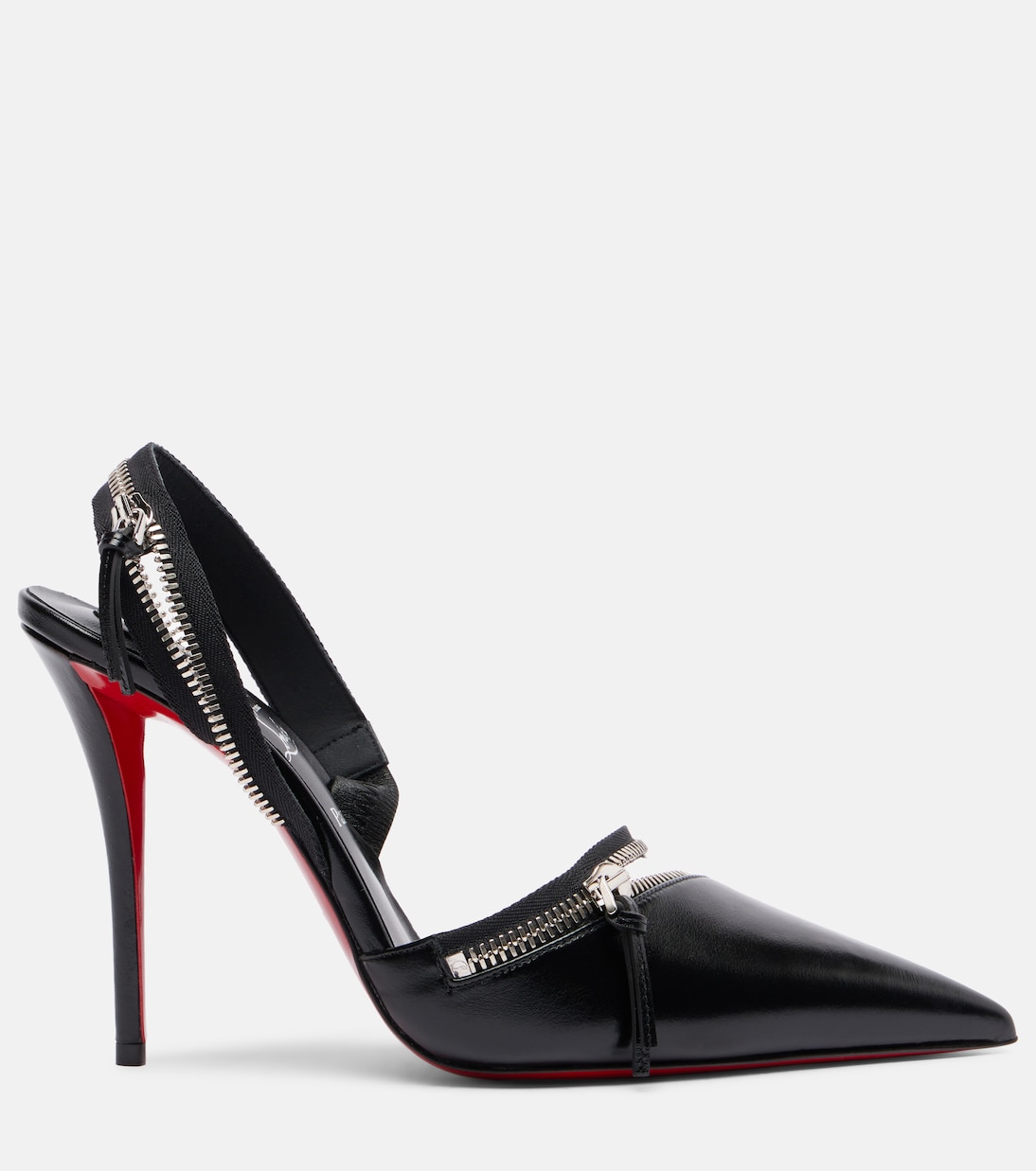 Slingback-Pumps Slingyzip 100 aus Leder | Christian Louboutin