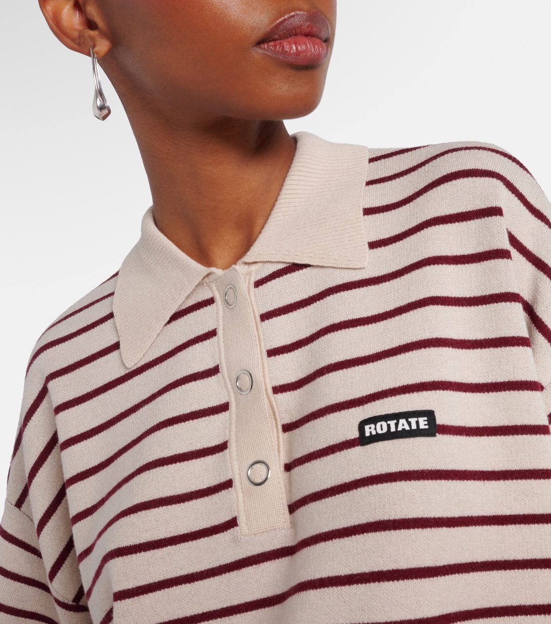 Polo a rayas con logo | Rotate