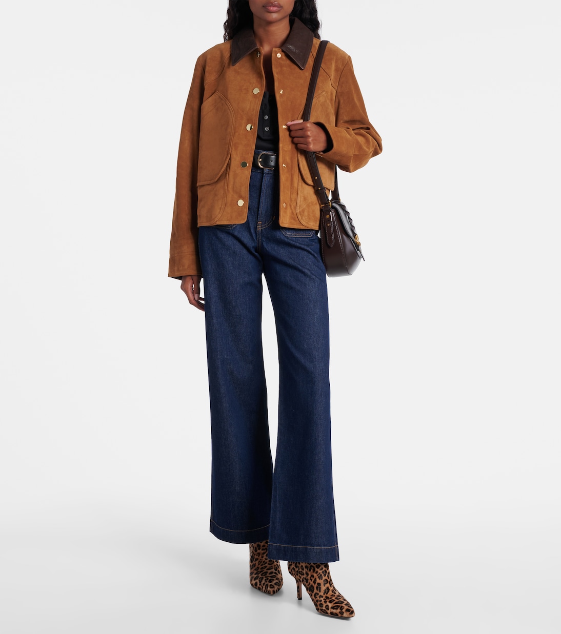 Lisa 70 leopard-print calf hair ankle boots | Veronica Beard