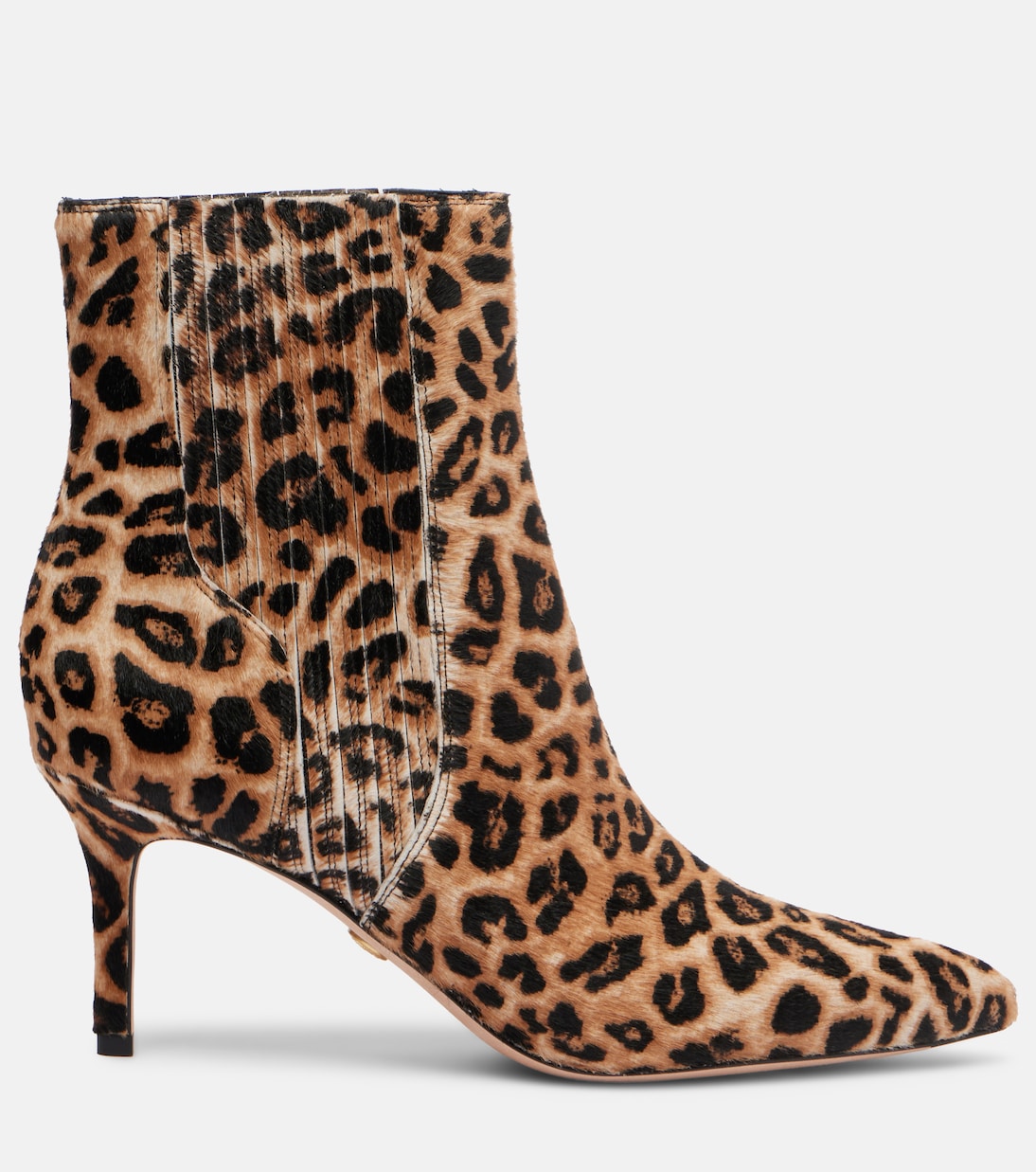 Lisa 70 leopard-print calf hair ankle boots | Veronica Beard