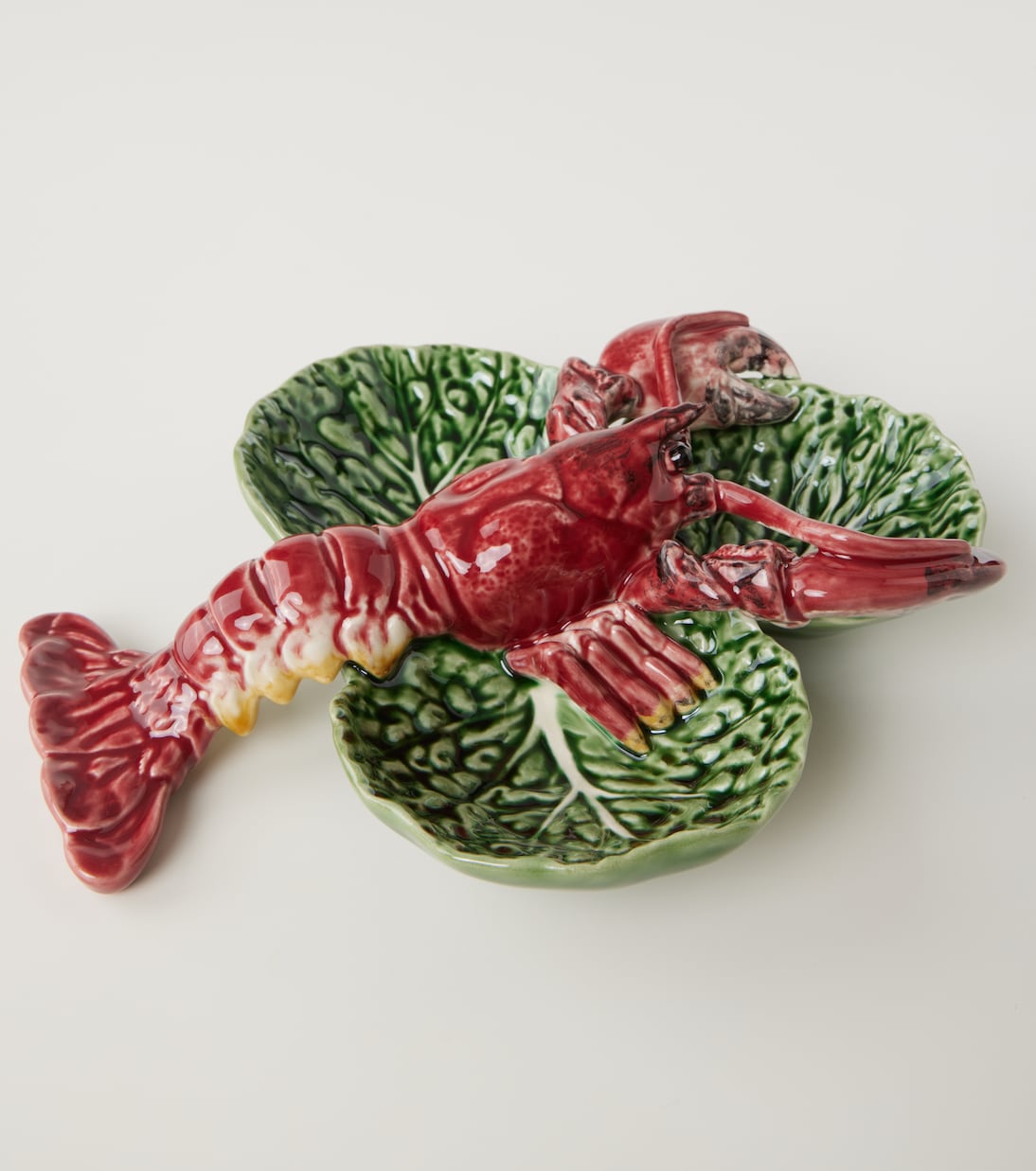 Cabbage With Lobsters Small appetizer plate | Bordallo Pinheiro
