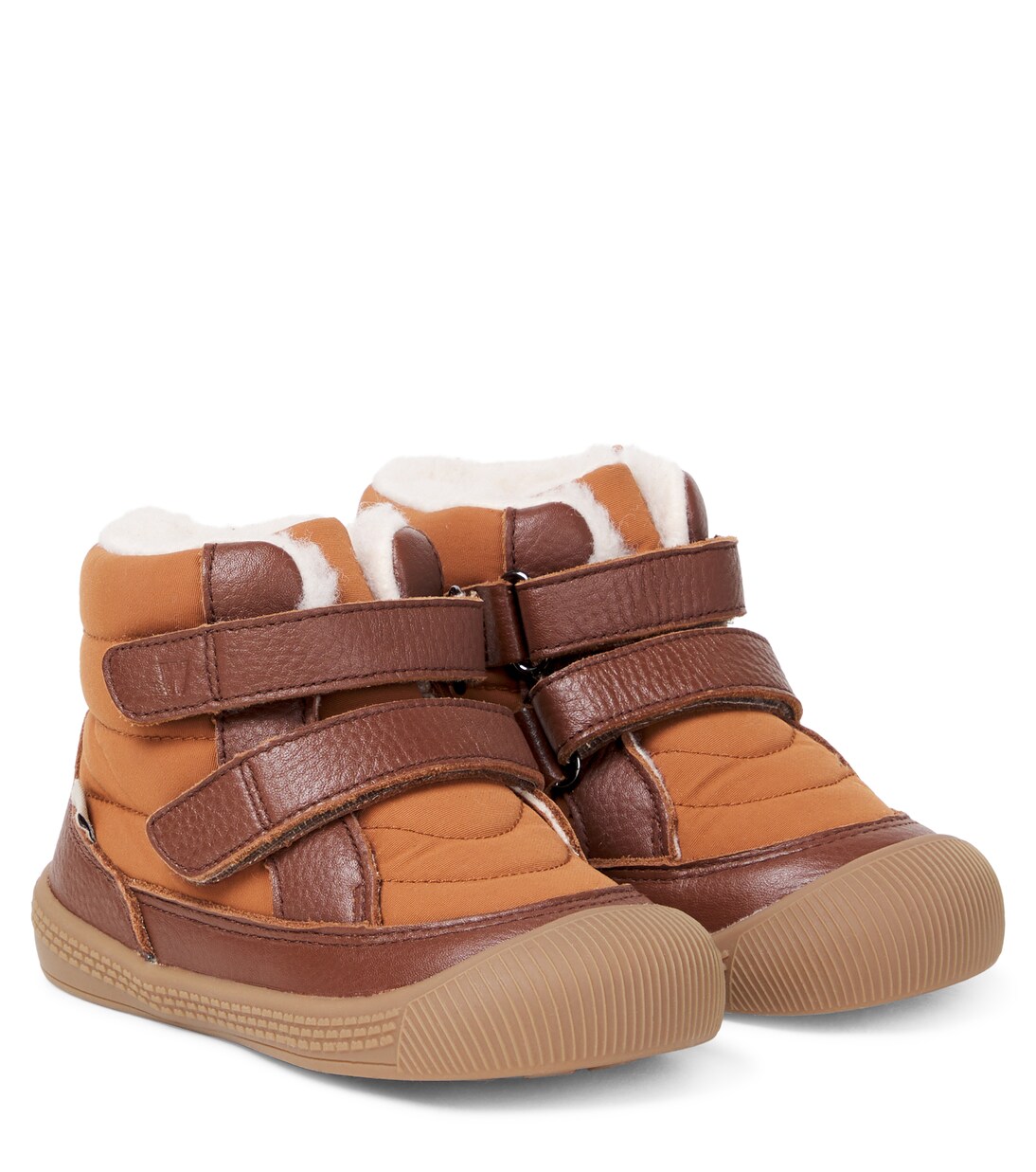 Tex leather-trimmed boots  | Wheat