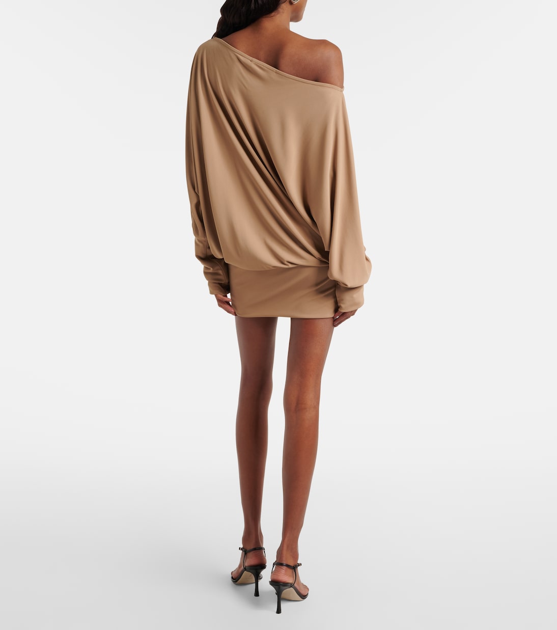 Cely asymmetric draped minidress | Aya Muse