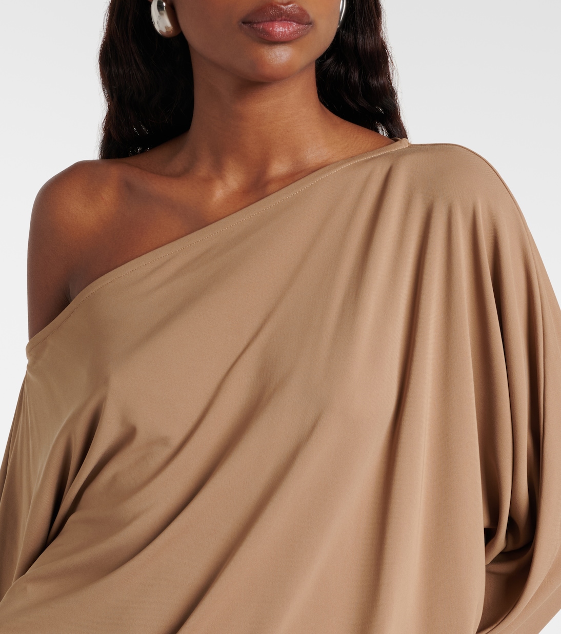 Cely asymmetric draped minidress | Aya Muse