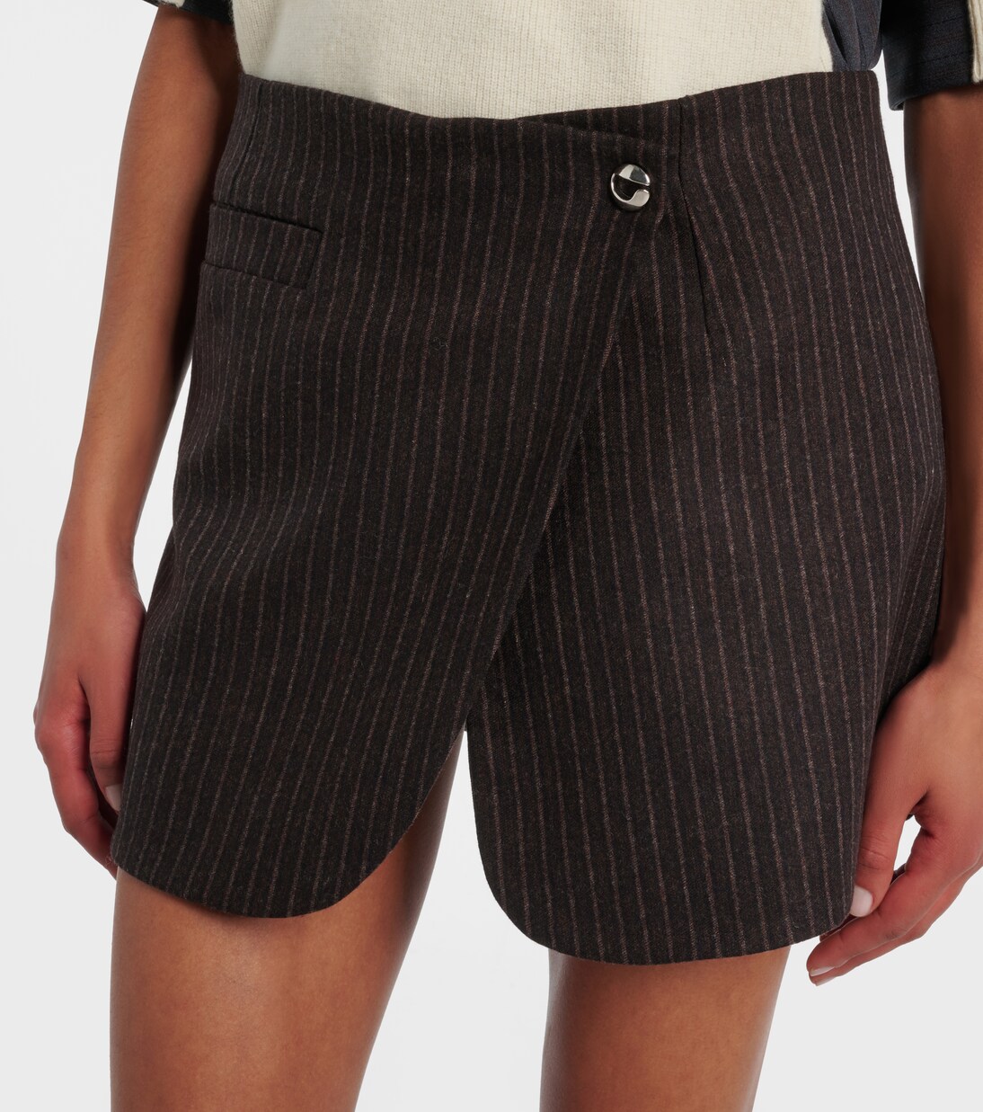 Jupe portefeuille rayée | Coperni