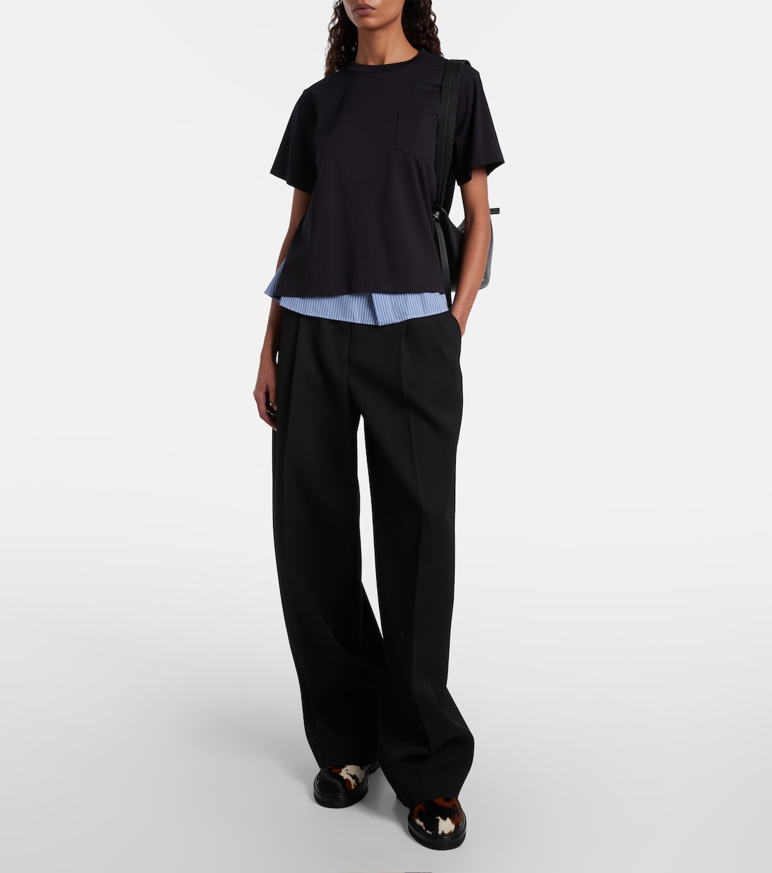 x J.M. Weston calf hair ankle boots | Sacai