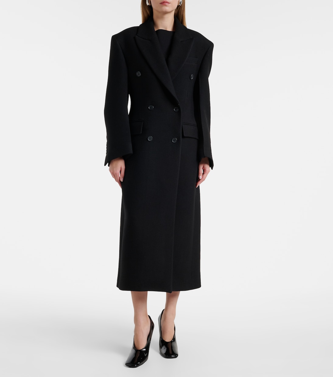 Cappotto doppiopetto in lana vergine | Róhe