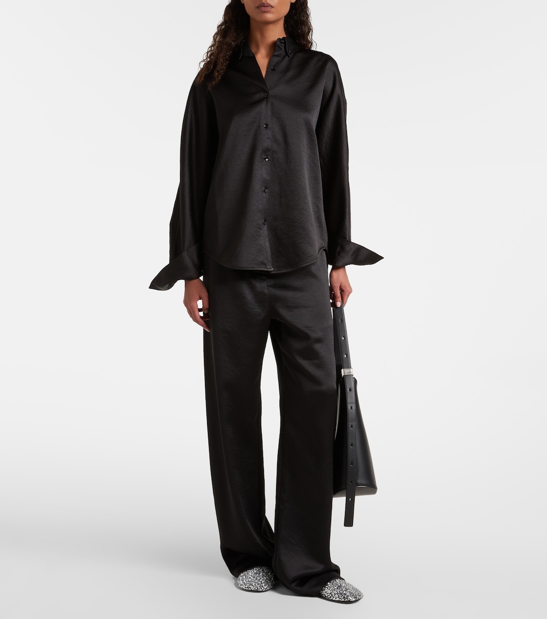 White Label Weite Hose Magnus aus Crêpe | Proenza Schouler