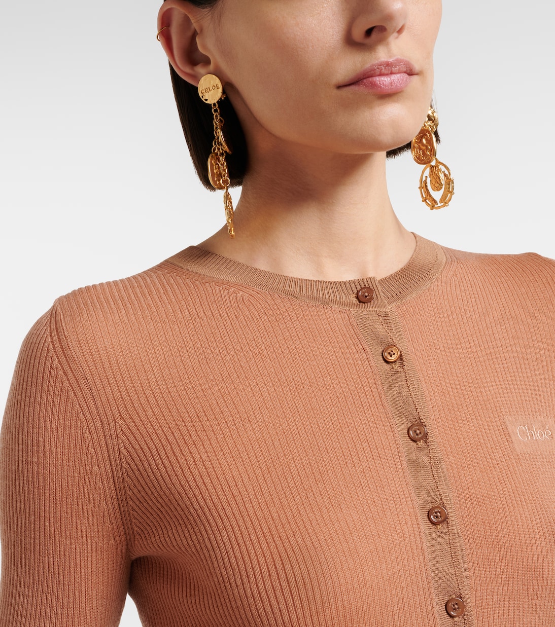 Chloé Medals embellished drop earrings | Chloé