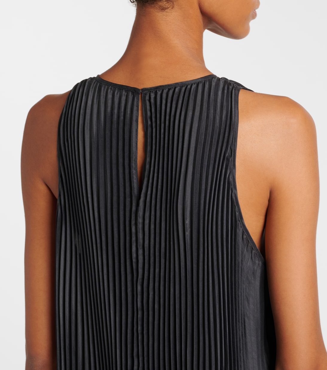 Chenes pleated halterneck maxi dress | Joseph