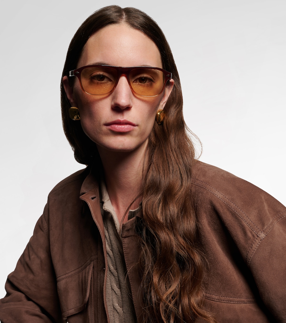 Eckige Sonnenbrille | Brunello Cucinelli