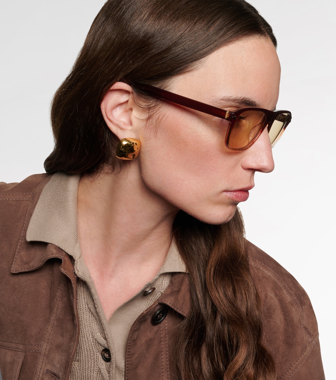 Eckige Sonnenbrille | Brunello Cucinelli