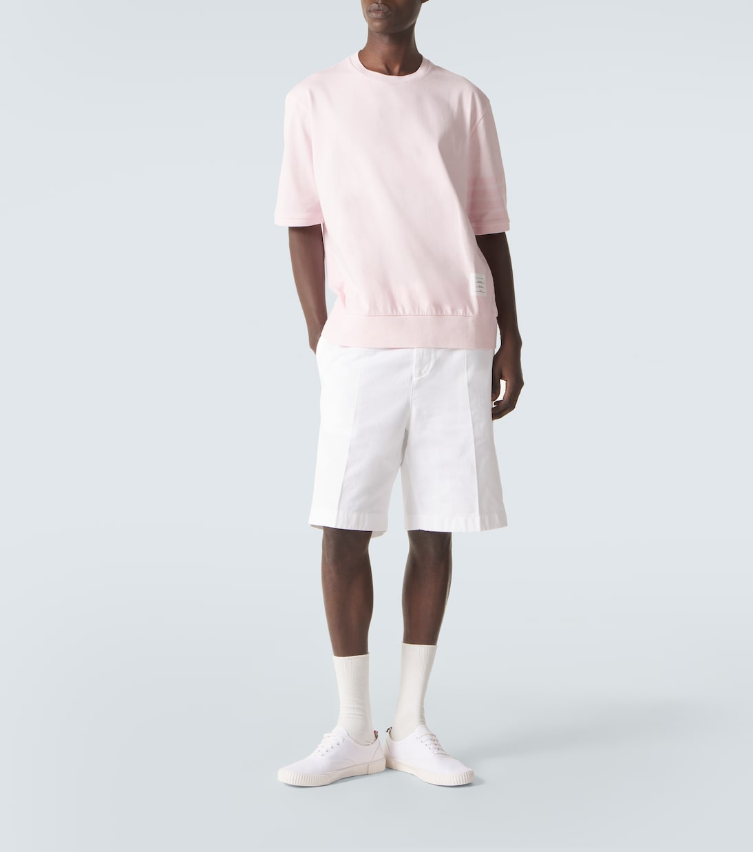 T-Shirt 4-Bar aus Baumwoll-Jersey | Thom Browne