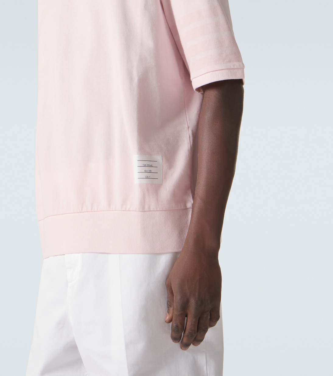 T-Shirt 4-Bar aus Baumwoll-Jersey | Thom Browne