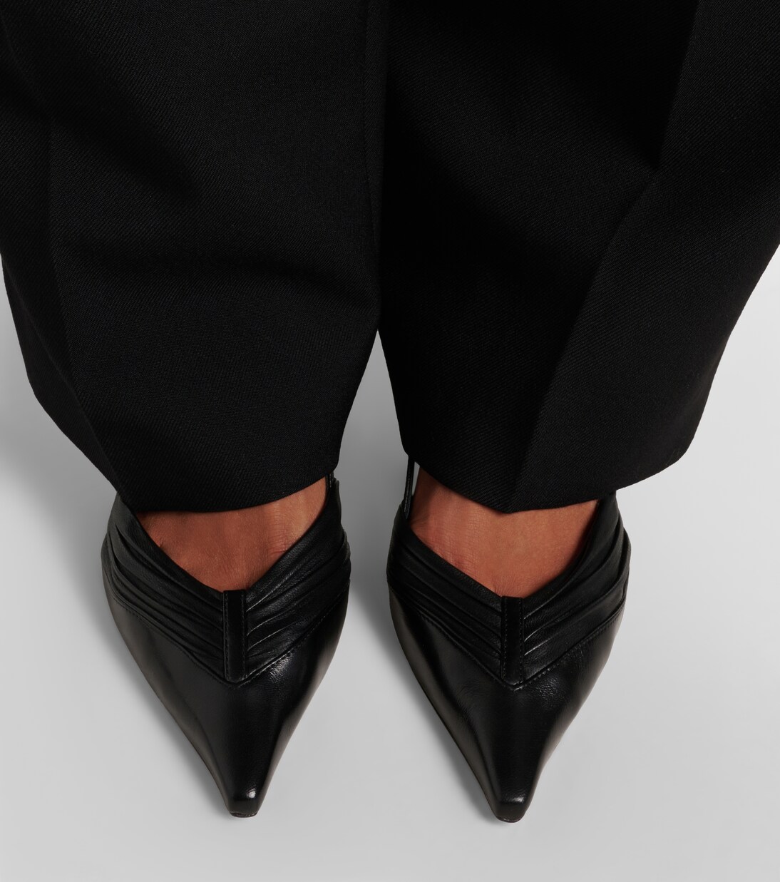 Afia 65皮革露跟高跟鞋 | Jimmy Choo