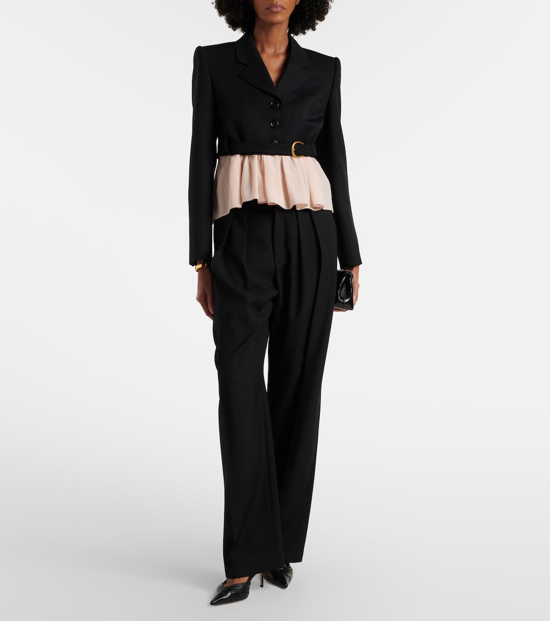 Afia 65皮革露跟高跟鞋 | Jimmy Choo